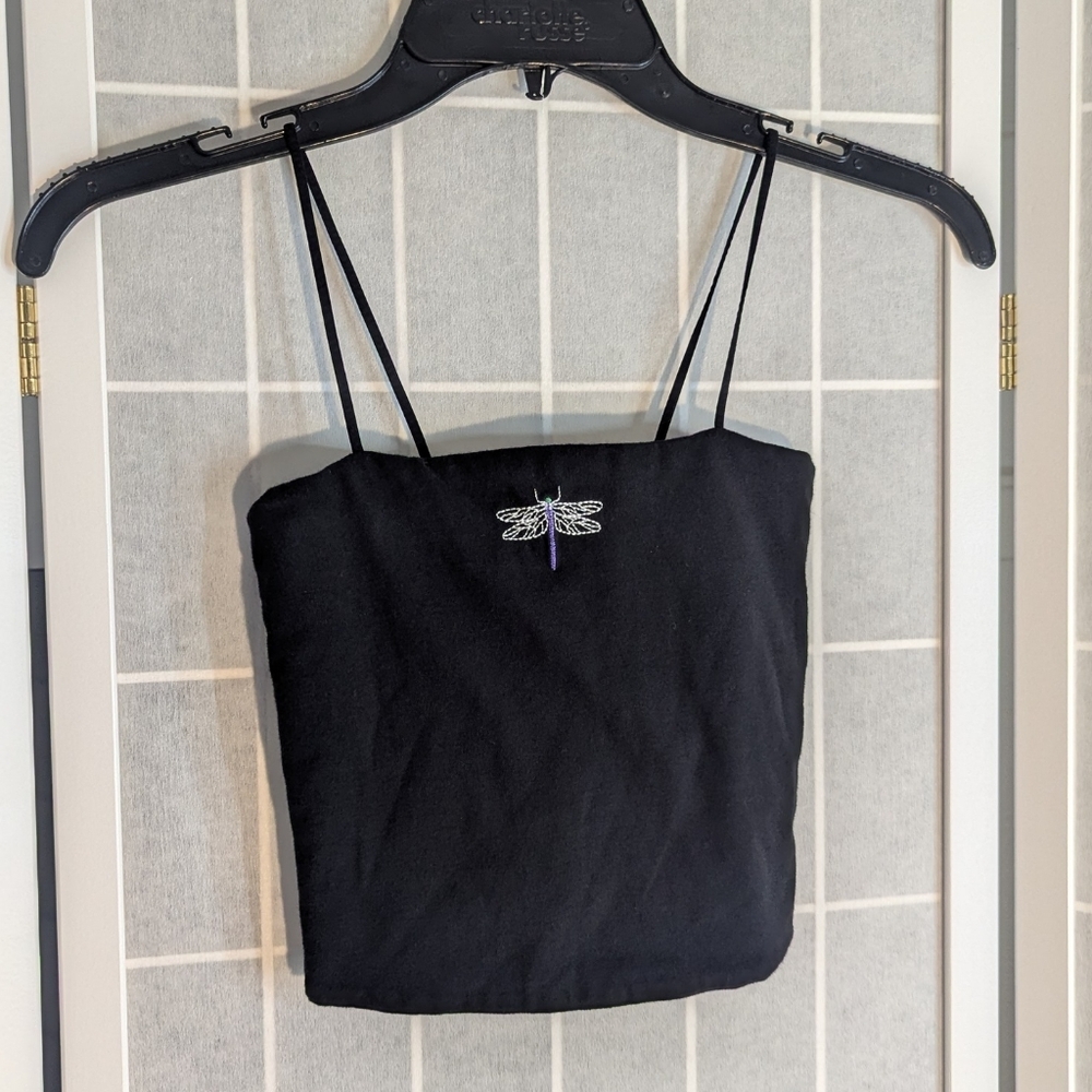 American Eagle Outfitters Dragonfly Embroidery Top